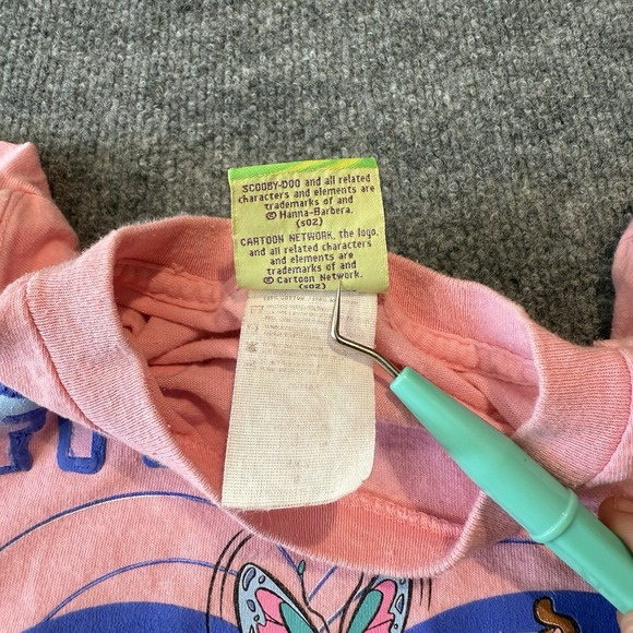 Vintage Cartoon Network Youth Small Pink Scooby-Doo T Shirt 90s Y2K‎ Friendship - Picture 4 of 7